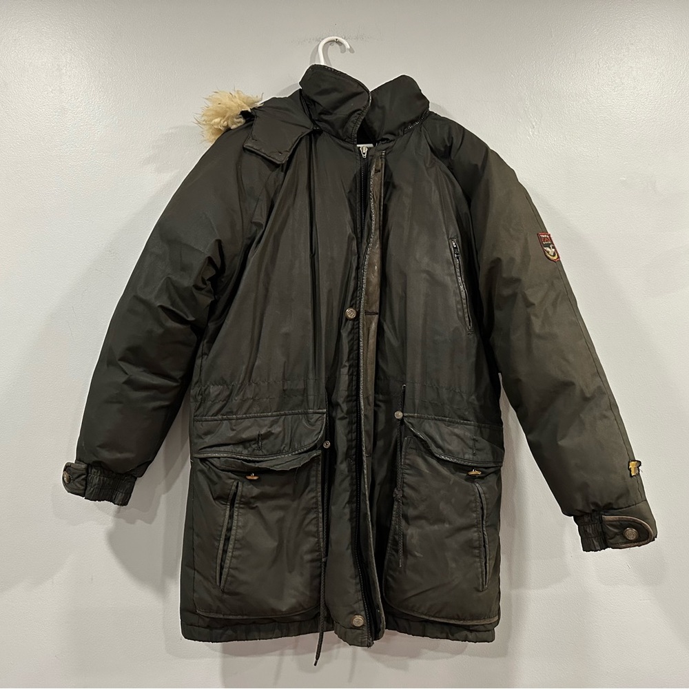 Triple Fat Goose Men's Coat Fur Lined Hood Medium M AS IS